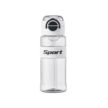 Student water bottle male and female plastic cup drop-proof anti-leak straw cup bullet lid water cup with handle simple space cup 720ml