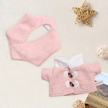 Stuffed Doll Coat Headwear Coordination Clothing Costumes for 14.96inch