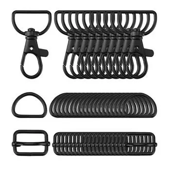 Sturdy Keychain with Spring Hook and Rope Versatile Keychain with Durable Buckles Carabiners Keychain Making Supplies