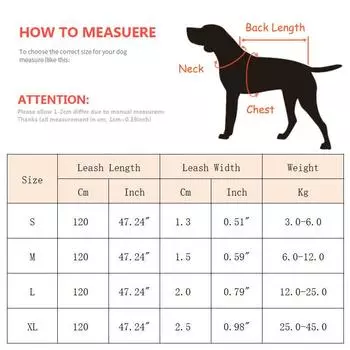 Sturdy Nylon Big Dog Leash for Medium Large Dogs Strong Pet Round Rope Bulldog Golden Retriever Pitbull Lead Chain Pet Supplies S-suit 3.0-6.0kg чёрный