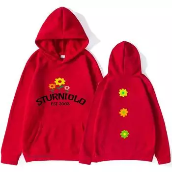 Sturniolo Triplets Толстовки с цветочным принтом Толстовки Осень-зима Уличная одежда для женщин Унисекс Топы в стиле хип-хоп Модные мужские пуловеры S