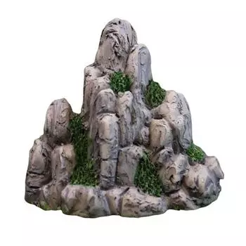 Style Resin Rustic Miniature Fake Mountain Scene Micro Landscape Handicraft Large