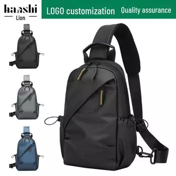Stylish and Durable Cross-border Shoulder Bag for Travel and Commute 6050 серый