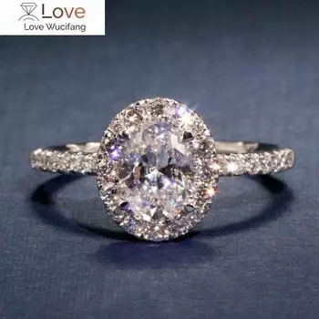 Stylish Chic Wedding Rings for Women Trendy Lady Oval Shape Zirconia Accessories for Engagement Ceremony Proposal Jewelry 10