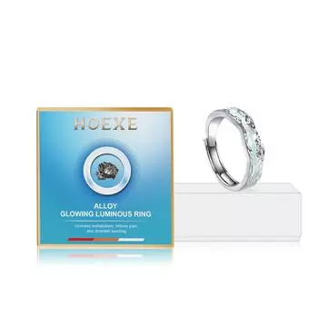 Stylish Glow Silver Ring Unique Body Care Tool Ideal For Men And Women Everyday Health Maintenance
