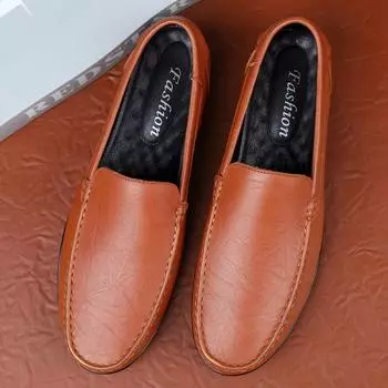 Stylish Male Comfortable Driving Shoe All-match Men s Breathable High Quality Casual Shoes Genuine Leather All-match Mens Loafer 37