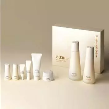 su:m37 SUM37 Time Energy Bright Basic Duo Set 8 предметов, Антивозрастной, Увлажняющий, Корейская косметика, Kbeauty, образец