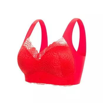 (SU)PrettyHealth Лимфовитальный бюстгальтер для детоксикации, формирования и мощного лифтинга, кружевной бюстгальтер без косточек для женщин 4X-Large чёрный