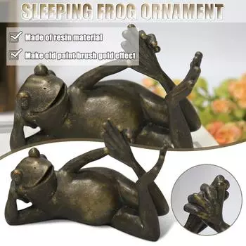(SU)Snoozing Animals Make Old Resin Ornaments Home Children s Gifts Home Decoration