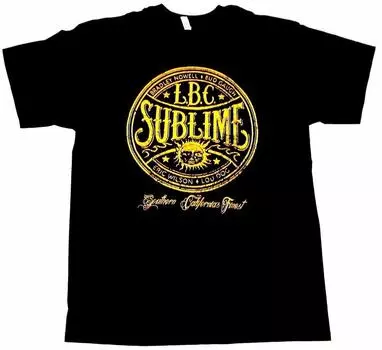 Sublime Lbc Ska Punk Long Beach Винтажная забавная популярная футболка унисекс S
