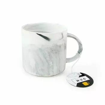 SUCK UK Marble Effect Kitchen Marble Design Coffee British Item Mugs, Mug, Mug, (Black) чёрный