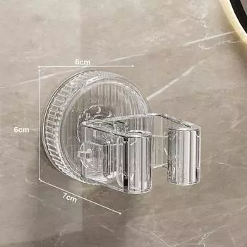 Suction Cup Mop Clip Holder Wall Mounted Mop Brush Broom Hanger Fixed Rack Kitchen Bathroom Organizer Shelf Hook Accessories
