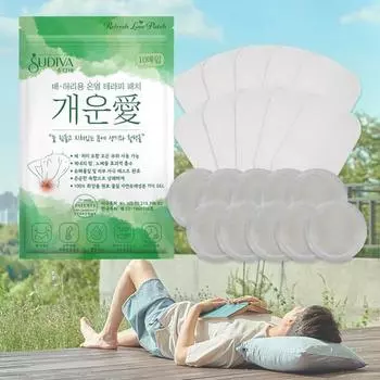 Sudiva Gaewoonae Grass Sap Sheet, пластырь для ног с подогревом, пластырь для подошвы и икры, 10 шт., 1 шт., для живота/талии (аромат полыни) (1 упаковка/10 шт.)