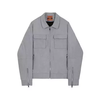 Suede Jacket Men s Spring and Autumn Korean Style Trendy Versatile Tops Casual Autumn and Winter Leather Clothes M коричневый