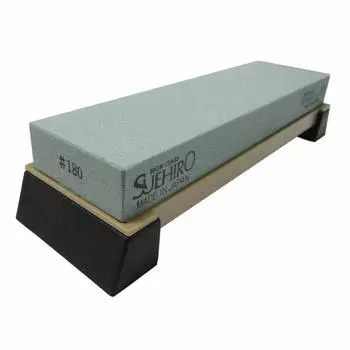 Suehiro SUEHIRO Rough Whetstone with stand for repairing chipped blades and blades Green GC#180 No. 140-GCS зелёный