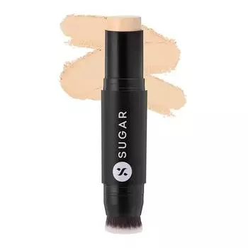 SUGAR Cosmetics Ace Of Face Foundation Stick with In-Built Brush | Lasts 24hrs | Full Coverage Foundation for Women | 12gm - 17 Raf