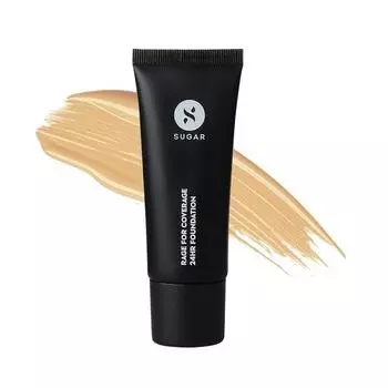 SUGAR Cosmetics Rage For Coverage 24Hr Foundation | Full Coverage | Matte Finish I Creamy Formula | 25 ml - 32 Cortado