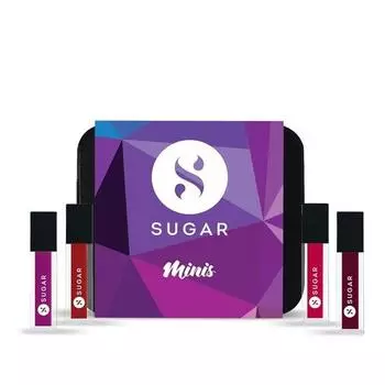 SUGAR Cosmetics Smudge Me Not Mini Liquid Lipstick Sets for Women | Transferproof & Waterproof | Lasts Upto 12+Hours | Pack of 4 - Bold Shades