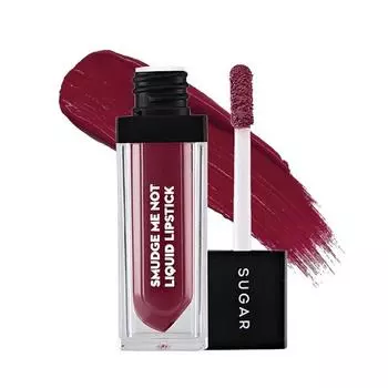 SUGAR Cosmetics Smudge Me Not Жидкие помады для женщин | Матовая помада | 4,5 мл - 17 Fiery Berry (Марсала)