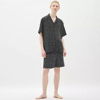Сухие пижамы GU by Uniqlo Style, шорты с короткими рукавами и цветком +E