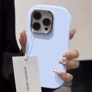 Suitable for iPhone 16 Promax mobile phone case, solid color minimalist atmospheric silicone protective case, good high-end feel iPhone 16 Plus