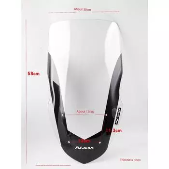 Suitable for Motorcycle Skyhawk Ts150 Front Windshield Monger 150 Windshield Restoration High Windshield Transparent-one raised windshield