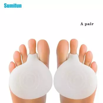Sumifun Уход за ногами Подушечка для передней части стопы Стелька на высоком каблуке Половина размера Подушечка для защиты передней части стопы Силиконовая подушечка для ног