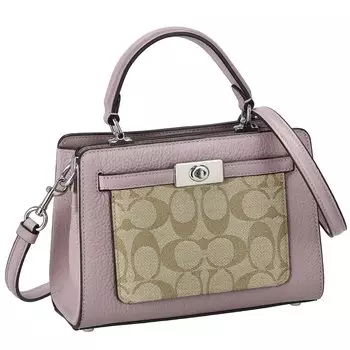 Сумка CC977 Signature Light [Coach] женская хаки/розовый [Товар]