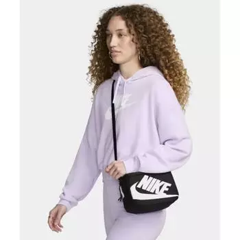 Сумка через плечо NIKE Mini Shoebox, 3 л, черный, белый FN3059 010