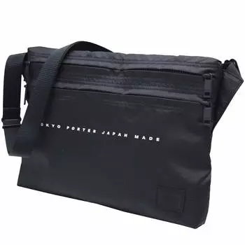 Сумка через плечо Porter Yoshida Bag PORTER FLAT Flat Sacoche 861-16806 (черный)