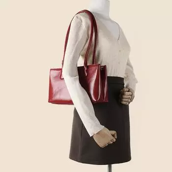 Сумка через плечо Стильная простая квадратная сумка-тоут Commuter Premium Underarm Bag чёрный