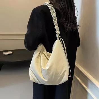 Сумка через плечо женская, большая вместимость, сумка через плечо, сумка для учебы и учебы чёрный