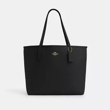 Сумка Coach City золотисто-черная