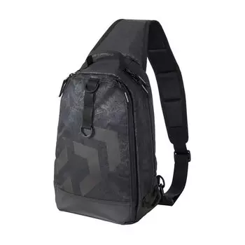 Сумка Daiwa на одно плечо (D) Спираль черная 14 x 24 x 37 см