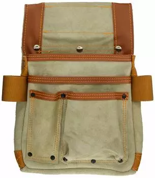 Сумка-держатель для гвоздей Bigman Delma Leather, средняя, PK-916