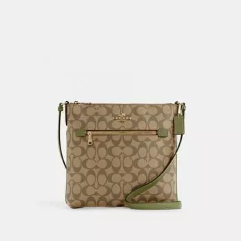 Сумка для документов Coach Rowan из фирменной канвы