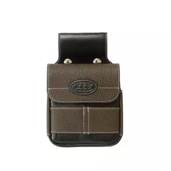 Сумка для гольфа Park Select из натуральной кожи, поясная сумка для мяча, легкая, для хранения смартфона Craftsman [SPG Pouch] (Темно коричневый) темно-коричневого