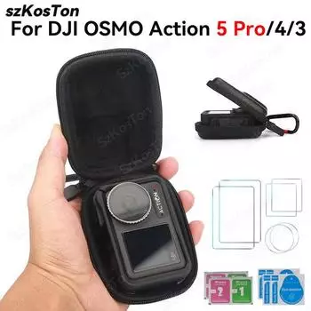 Сумка для хранения, чехол для GoPro 13 12 11 10 DJI Osmo Action 5 Pro 4, портативная спортивная камера, водонепроницаемый защитный чехол, аксессуары
