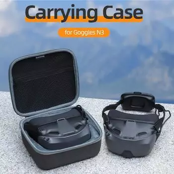 Сумка для хранения очков DJI Goggles N3, переносной чехол, защитная сумка от столкновений, противоударная сумка с ручкой для DJI NEO/AVATA 2 темно-серого
