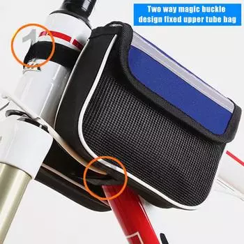 Сумка для хранения велосипеда MTB, верхняя труба рамы, чехол для телефона, передняя труба рамы, жесткий чехол для велосипеда чёрный