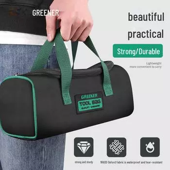 Сумка для инструментов электрика Green Forest Durable Canvas - портативное многофункциональное хранилище для деревообработки и ремонта Double layer