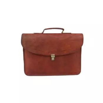 Сумка для ноутбука из козьей кожи на 13 дюймов, портфель для MacBook, папки А4, сумки 13 x 10 x 2 in коричневый