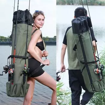 Сумка для удочки 120 см, удобная сумка для удочки большой емкости, черная/зеленая сумка для рыбалки, спортивные инструменты для рыбалки на открытом воздухе 120cm зелёный