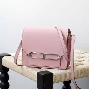 Сумка High Ding Pig Nose из кожи Evercolor, полувощеная сумка, маленькая квадратная сумка на одно плечо, диагональная крестообразная женская сумка 19x15x6cm