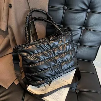 Сумка из хлопка с вышивкой нитью Space Cotton Плечевая сумка Fashion Casual Glossy Messenger Bag Casual коричневый