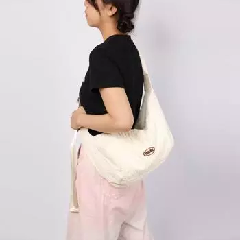 Сумка из ткани с оборками Niche Designer Casual Underarm Bag Bag Crossbody бежевый