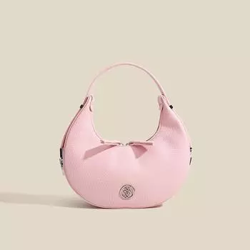 Сумка-мешок Minority Underarm Dumpling Bag Locking Handbag Simple Bag розовый