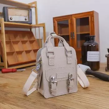 Сумка-мессенджер Diy Handmade Материал Сумка Набор Ручной Сшив Ручка Плечевой Ремень Тканый Материал Сумки Для Женщин бежевый