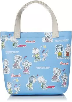 Сумка Mini Tote Tote Mini Lunch Charlie Synthetic Faux Blue [Snoopy], сумка, сумка, сумка, дамская сумочка, коричневая, кожа, кожа, маленькая, легкая, 0305,
