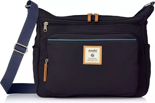Сумка на плечо формата А4 с несколькими отделениями CINNAMON GTM0334Z темно-синяя [Anello Grande]